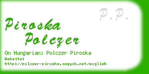 piroska polczer business card